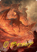 Rite of the Dragoncaller Art Card (38/54) (Gold-Stamped Signature) (ASFDN-038) - Art Series: Foundations