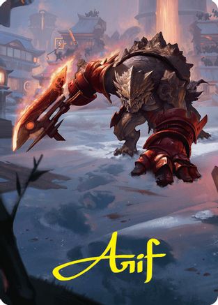 Searslicer Goblin Art Card (39/54) (Gold-Stamped Signature) (ASFDN-039) - Art Series: Foundations