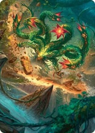 Mossborn Hydra Art Card (42/54) (ASFDN-042) - Art Series: Foundations