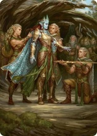 Lathril, Blade of the Elves Art Card (48/54) (ASFDN-048) - Art Series: Foundations