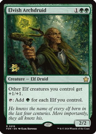 Elvish Archdruid (PRE-219) - Prerelease Cards Foil