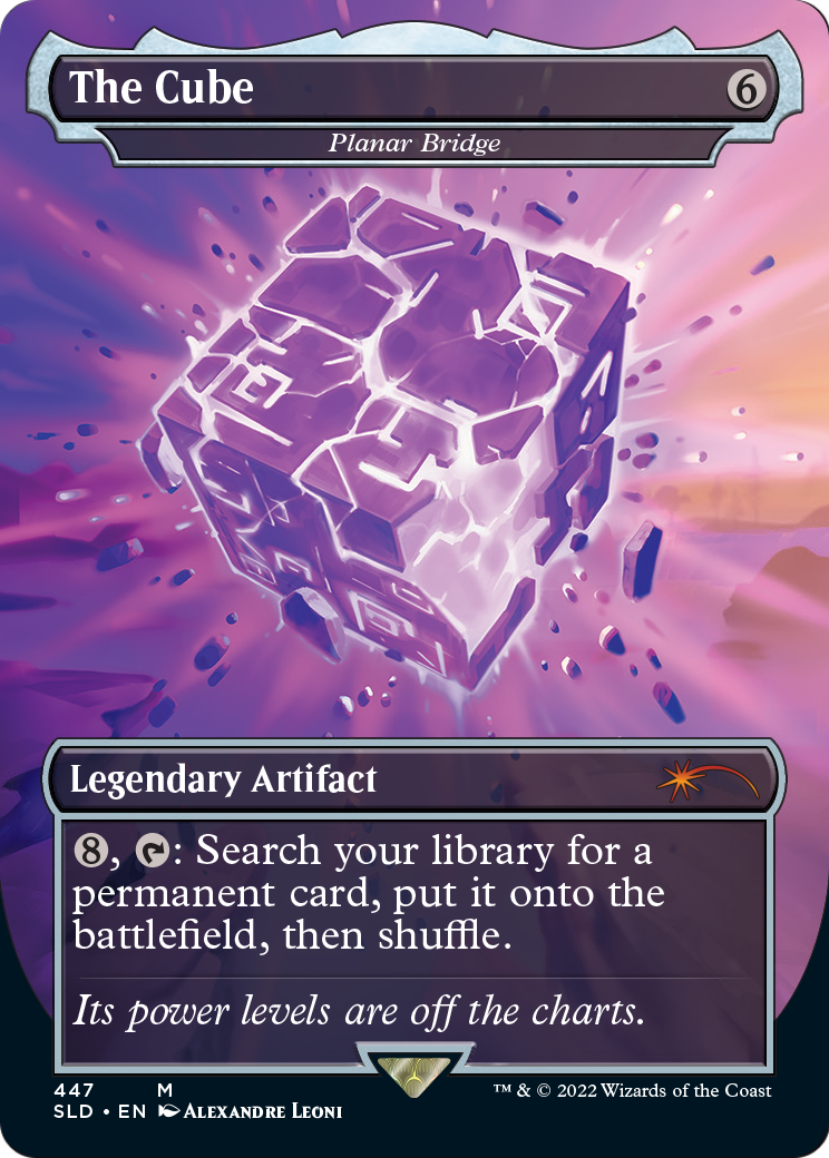 The Cube - Planar Bridge (SLD-447) - Secret Lair Drop / The Cube (Borderless) Foil