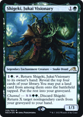 Shigeki, Jukai Visionary (PRE-206) - Kamigawa: Neon Dynasty Promos: (enchantment) Foil