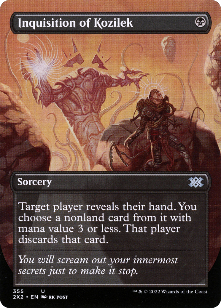 Inquisition of Kozilek (Borderless) (2X2-355) - Double Masters 2022 Foil
