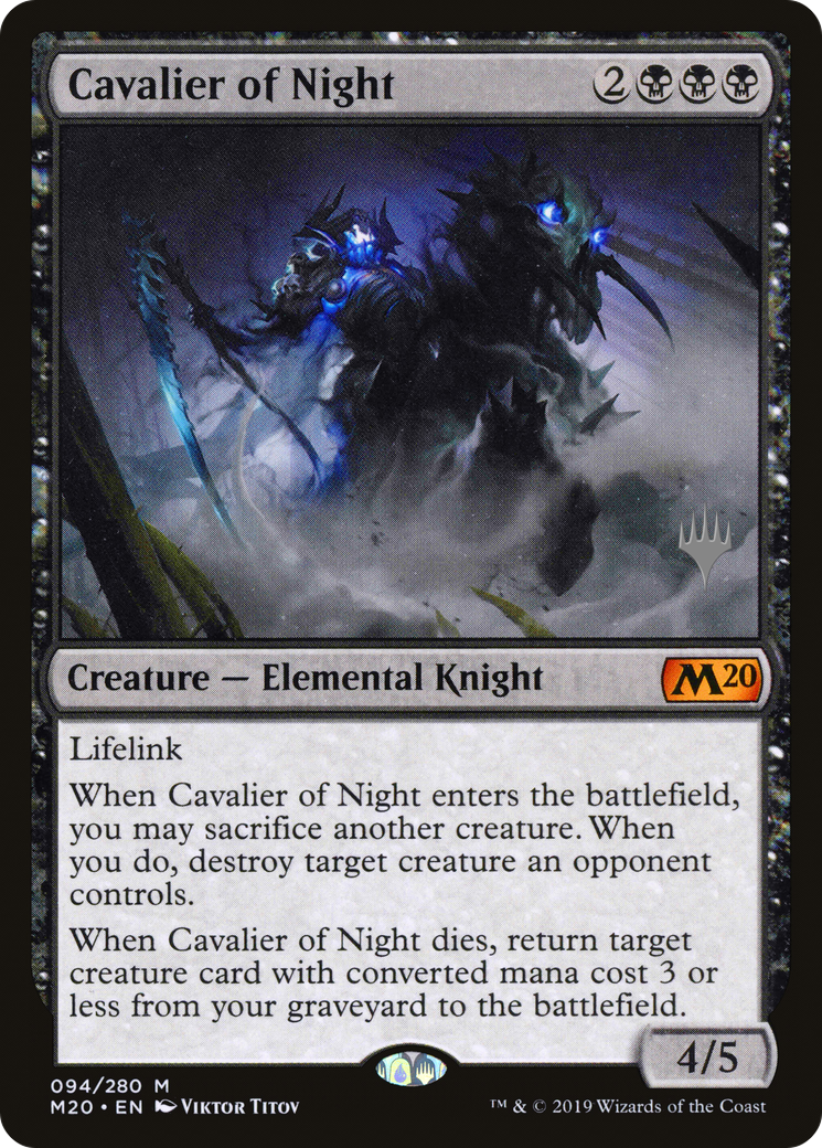 Cavalier of Night (PPM20-094) - Core Set 2020 Promos Foil