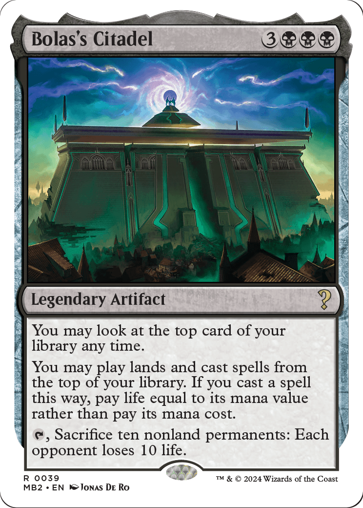 Bolas's Citadel (White Border) (MB2-039) - Mystery Booster 2
