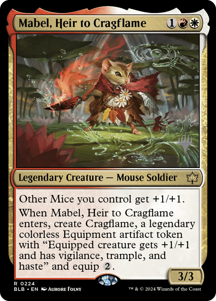 Mabel, Heir to Cragflame (PPBLB-224) - Bloomburrow Promos Foil
