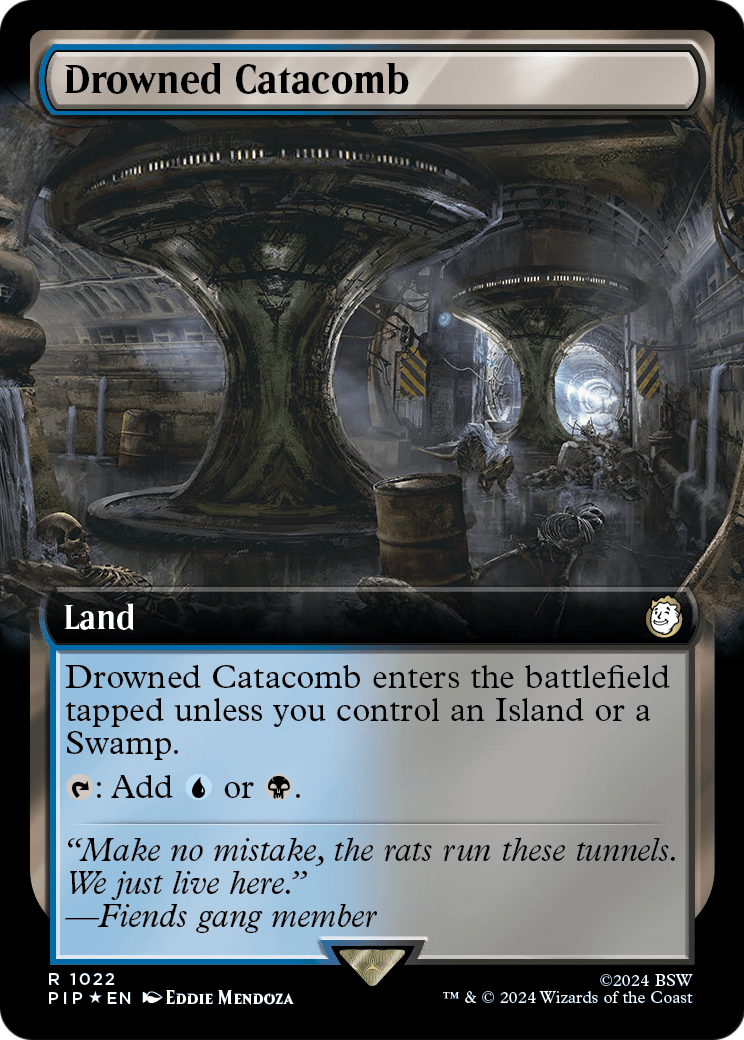 Drowned Catacomb (Extended Art) (Surge Foil) (PIP-1022) - Fallout: (Extended Art) Foil