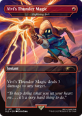 Vivi's Thunder Magic - Lightning Bolt (SLD-1871) - Secret Lair Drop / Vivi's Thunder Magic (Borderless)