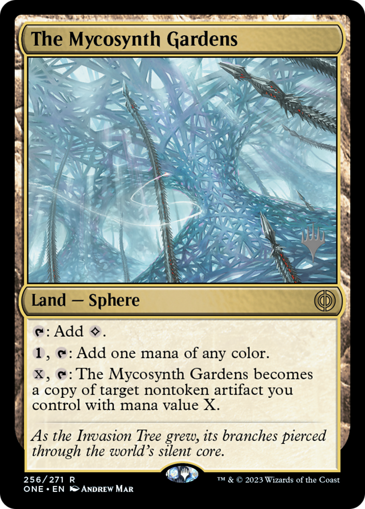 The Mycosynth Gardens (PPONE-256) - Phyrexia: All Will Be One Promos
