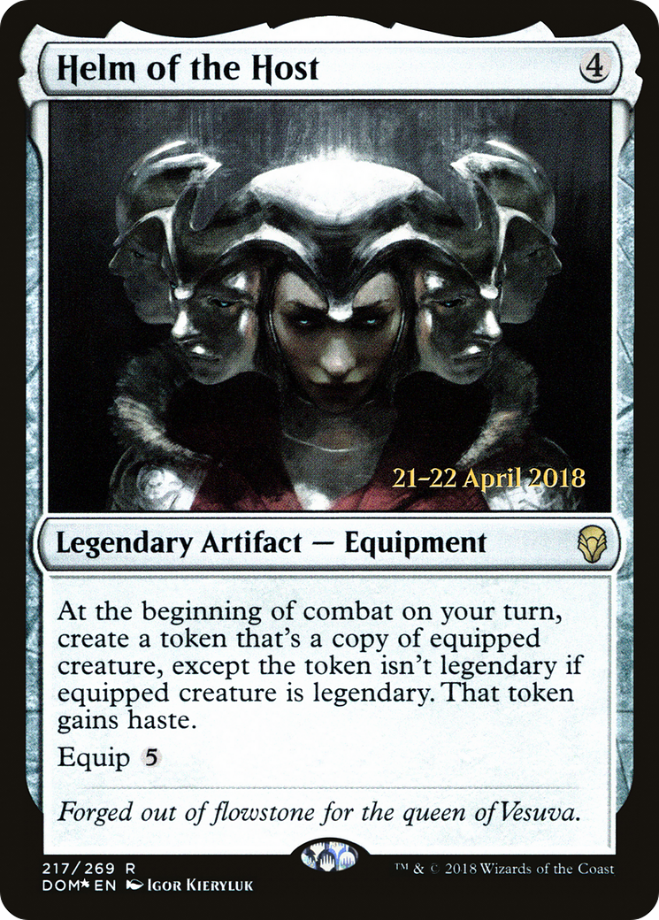 Helm of the Host (PRE-217S) - Dominaria Promos Foil