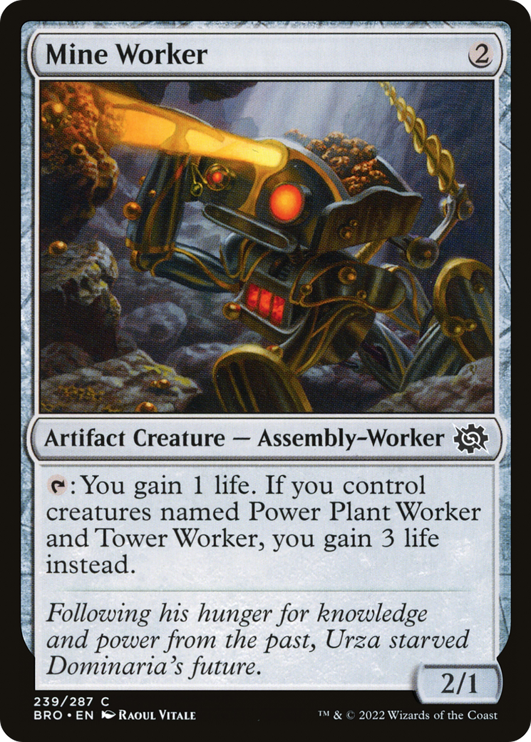 Mine Worker (BRO-239) - The Brothers' War Foil