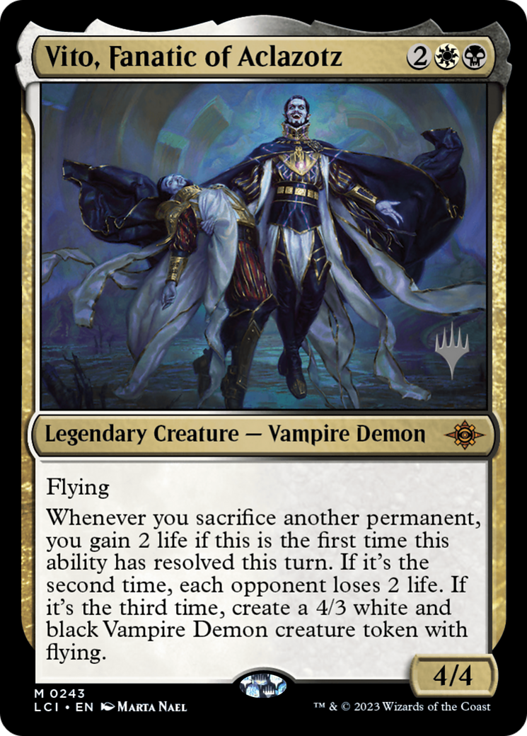 Vito, Fanatic of Aclazotz (PPLCI-243) - The Lost Caverns of Ixalan Promos Foil