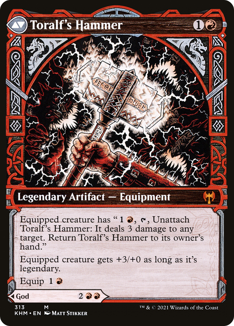 Toralf, God of Fury (Showcase) (KHM-313) - Kaldheim: (Showcase)