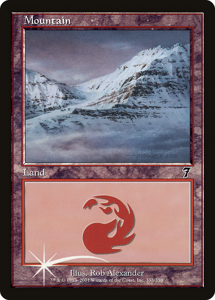 Mountain (7ED-338★) - 7th Edition Foil