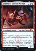 Urabrask, Heretic Praetor (PRE-129) - Streets of New Capenna Promos Foil