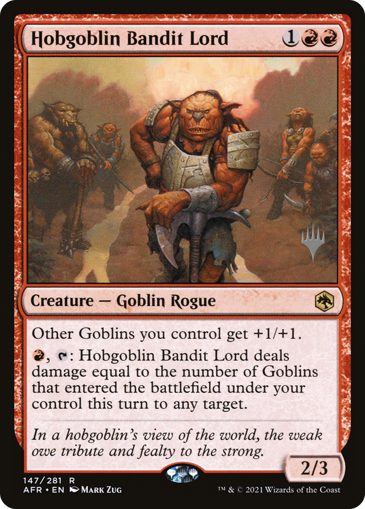 Hobgoblin Bandit Lord (PPAFR-147) - Adventures in the Forgotten Realms Promos
