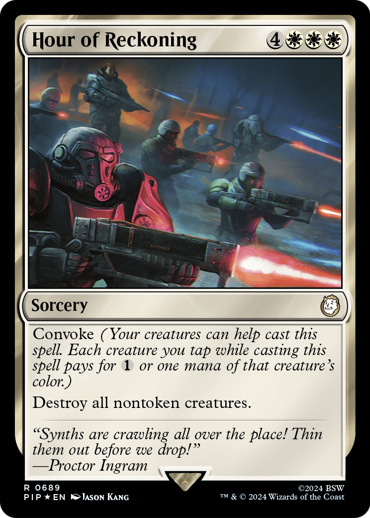 Hour of Reckoning (Surge Foil) (PIP-689) - Fallout Foil