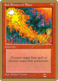 Red Elemental Blast - 1996 George Baxter (4ED) (SB) (WCD-) - Pro Tour Collector Set