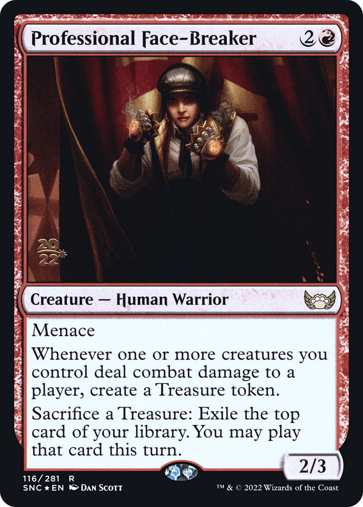 Professional Face-Breaker (PRE-116) - Streets of New Capenna Promos Foil