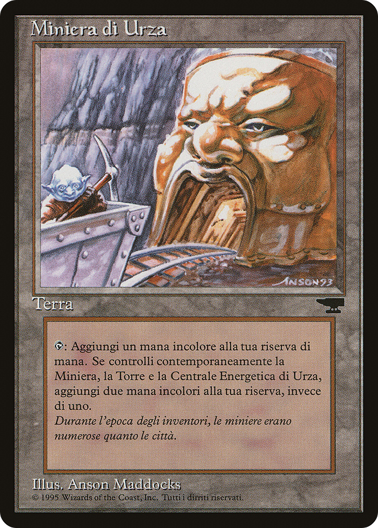 Urza's Mine (Pulley) (Italian) - "Miniera di Urza" (REN-) - Rinascimento