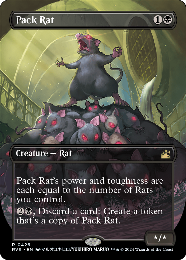 Pack Rat (Anime Borderless) (RVR-426) - Ravnica Remastered Foil