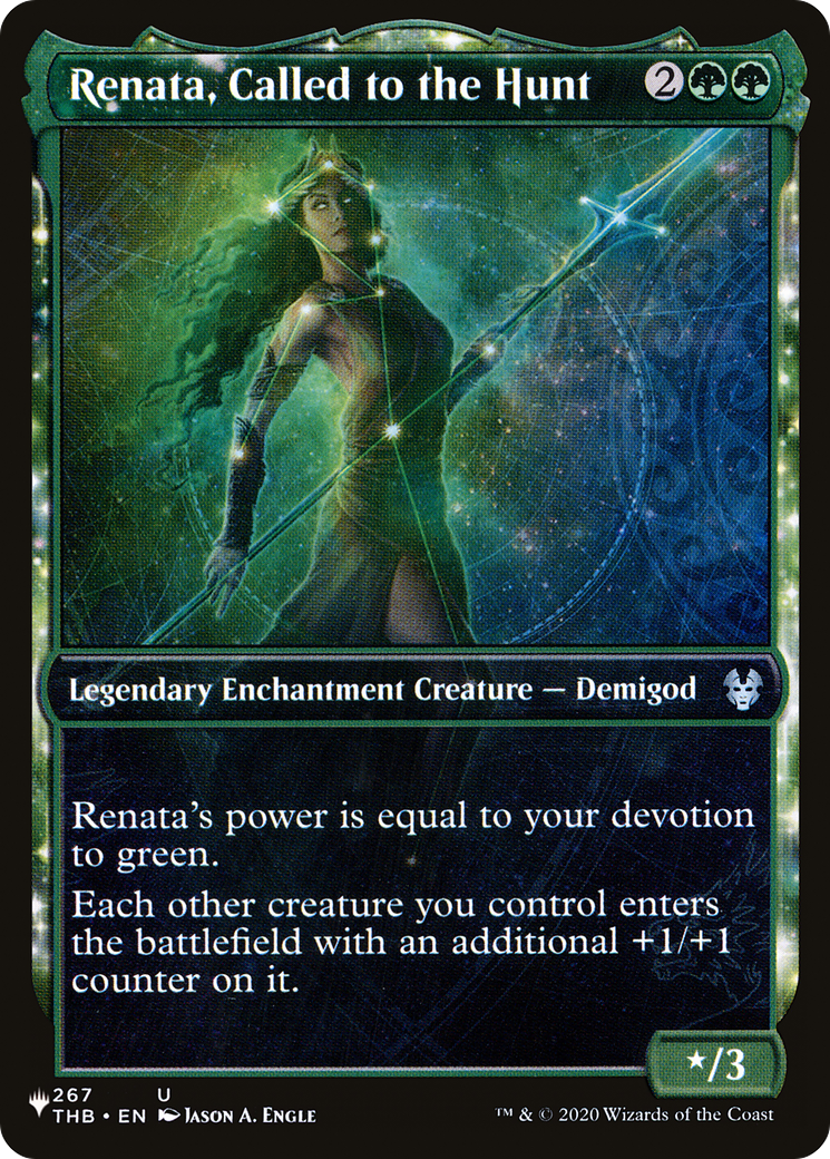 Renata, Called to the Hunt (Showcase) (LIST-THB-267) - The List: (enchantment, Showcase)