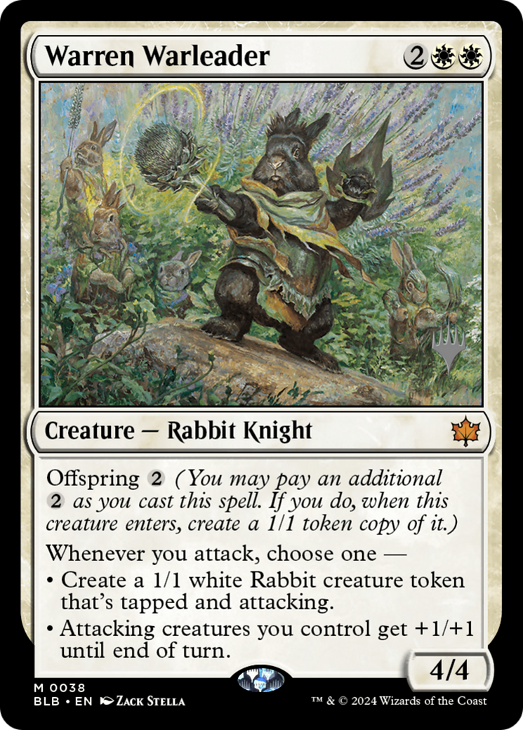 Warren Warleader (PPBLB-038) - Bloomburrow Promos
