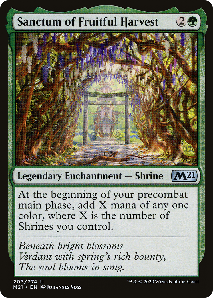 Sanctum of Fruitful Harvest (M21-203) - Core Set 2021 Foil
