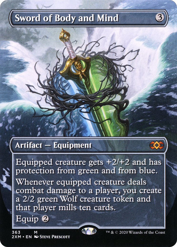 Sword of Body and Mind (Borderless) (2XM-363) - Double Masters Foil