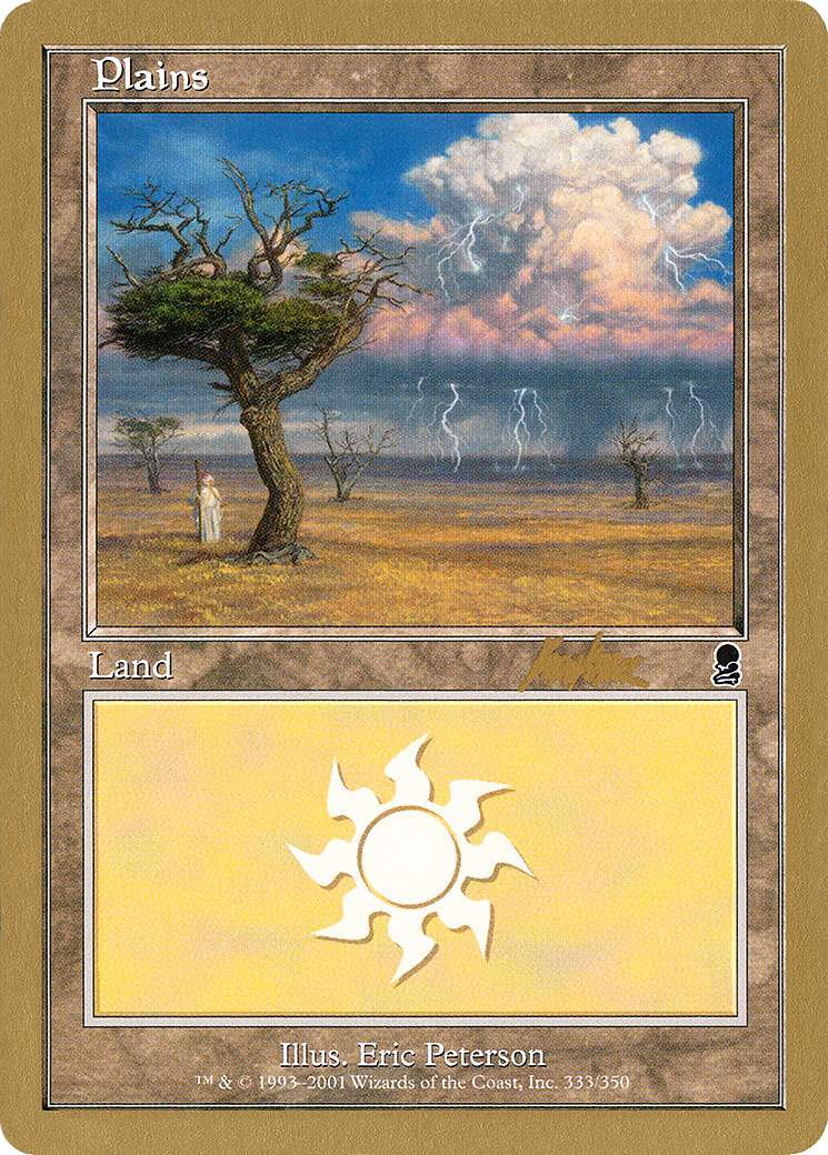Plains (333) - 2002 Brian Kibler (ODY) (WCD-BK333) - World Championship Decks 2002