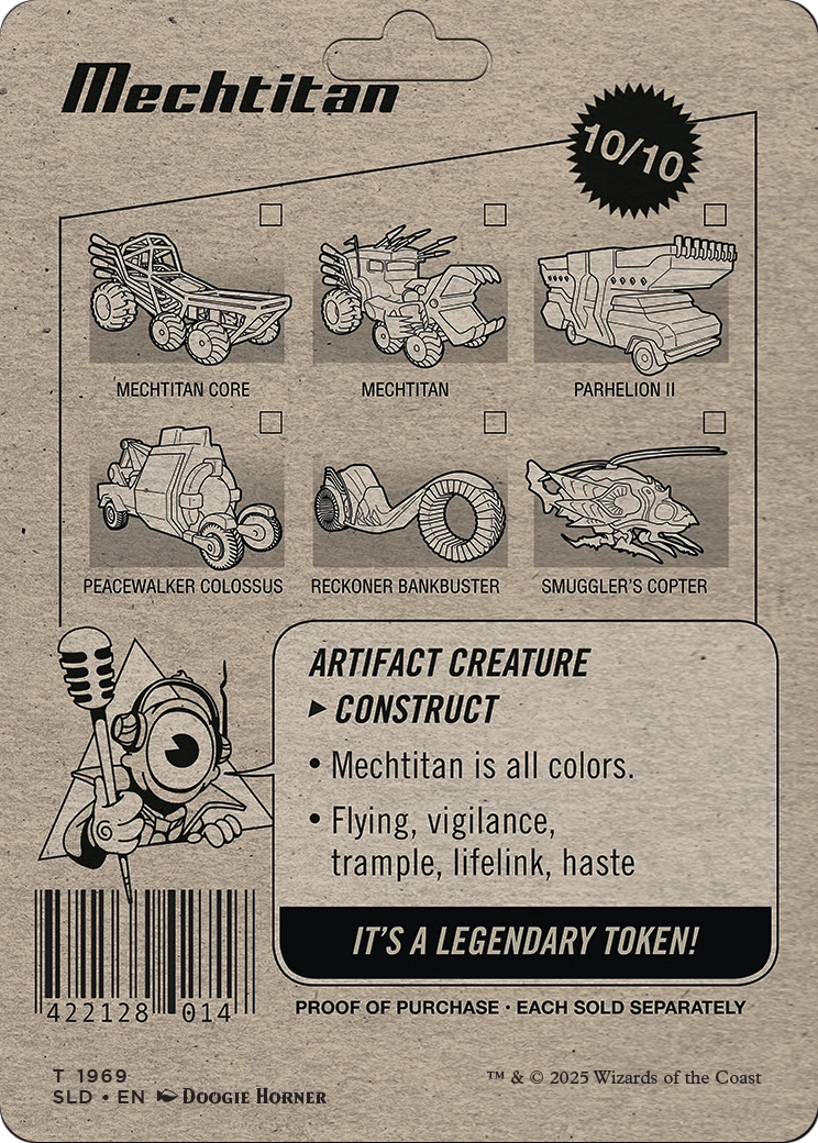 Mechtitan Token (SLD-1969) - Secret Lair Drop (Borderless) Foil