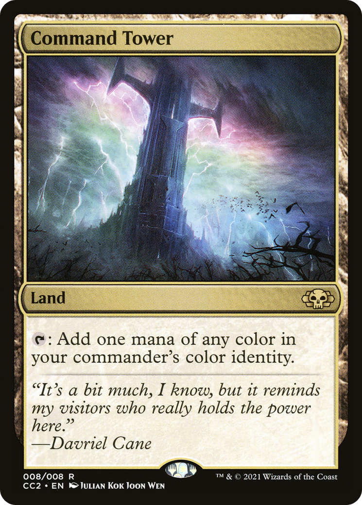 Command Tower (CC2-008) - Commander Collection: Black Foil