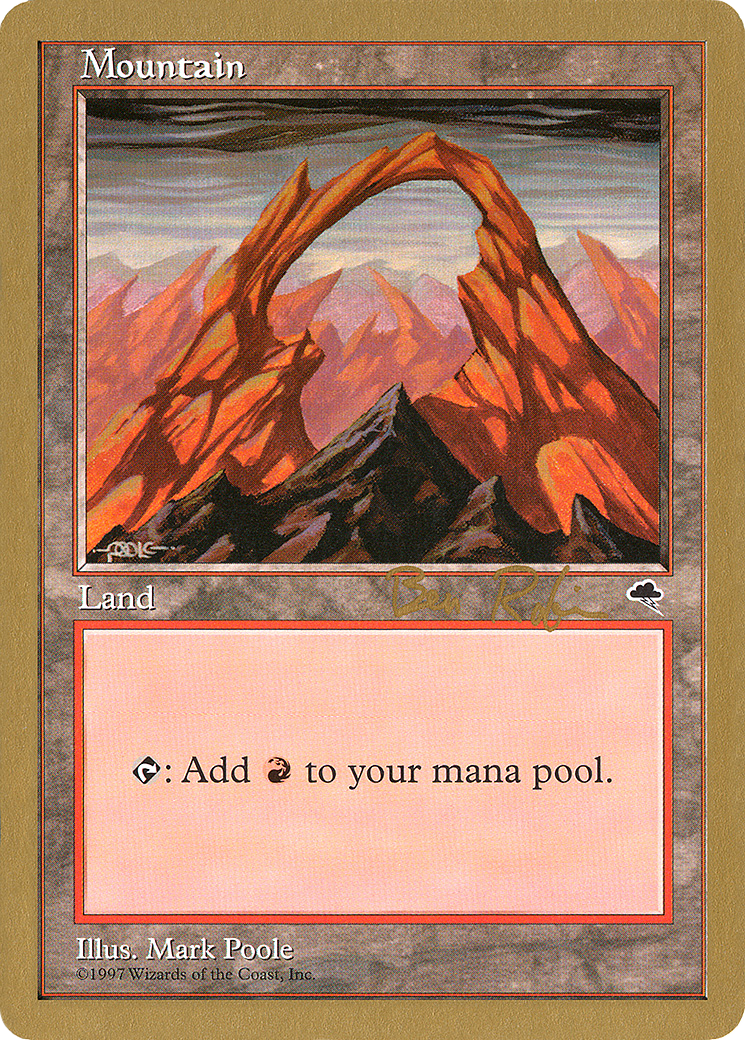 Mountain (Joined) - 1998 Ben Rubin (TMP) (WCD-) - World Championship Decks 1998