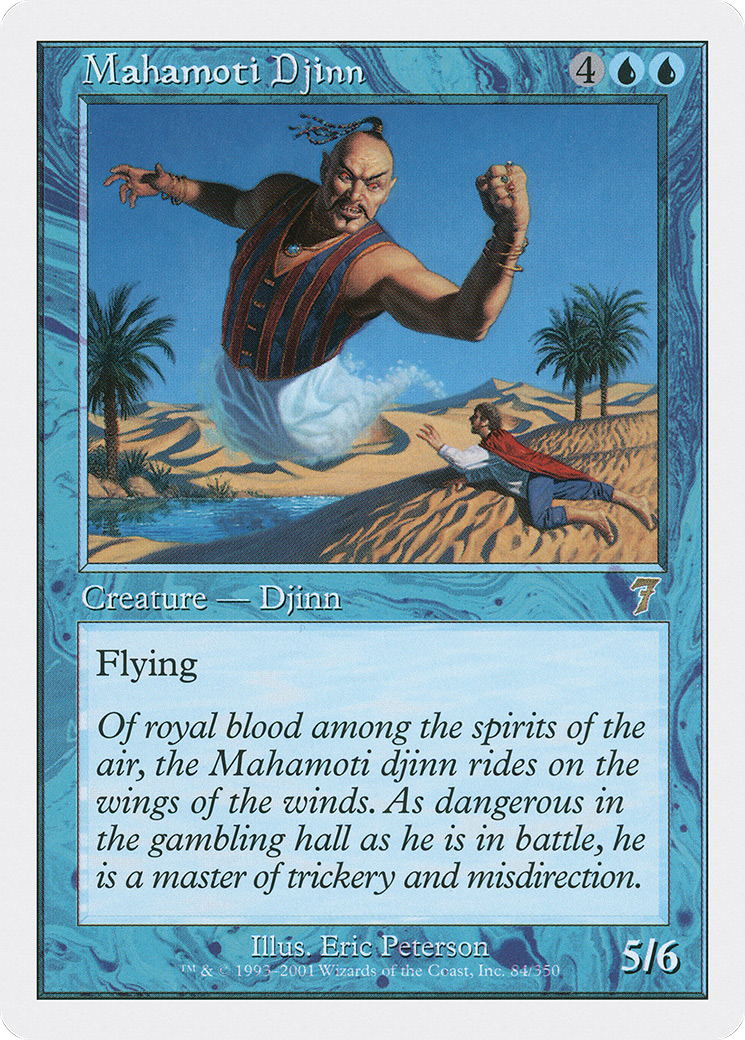 Mahamoti Djinn (7ED-084) - 7th Edition Foil