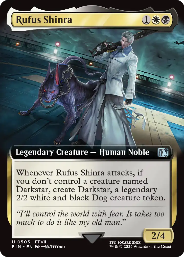 Rufus Shinra (Extended Art) (FIN-503) - FINAL FANTASY: (Extended Art) Foil