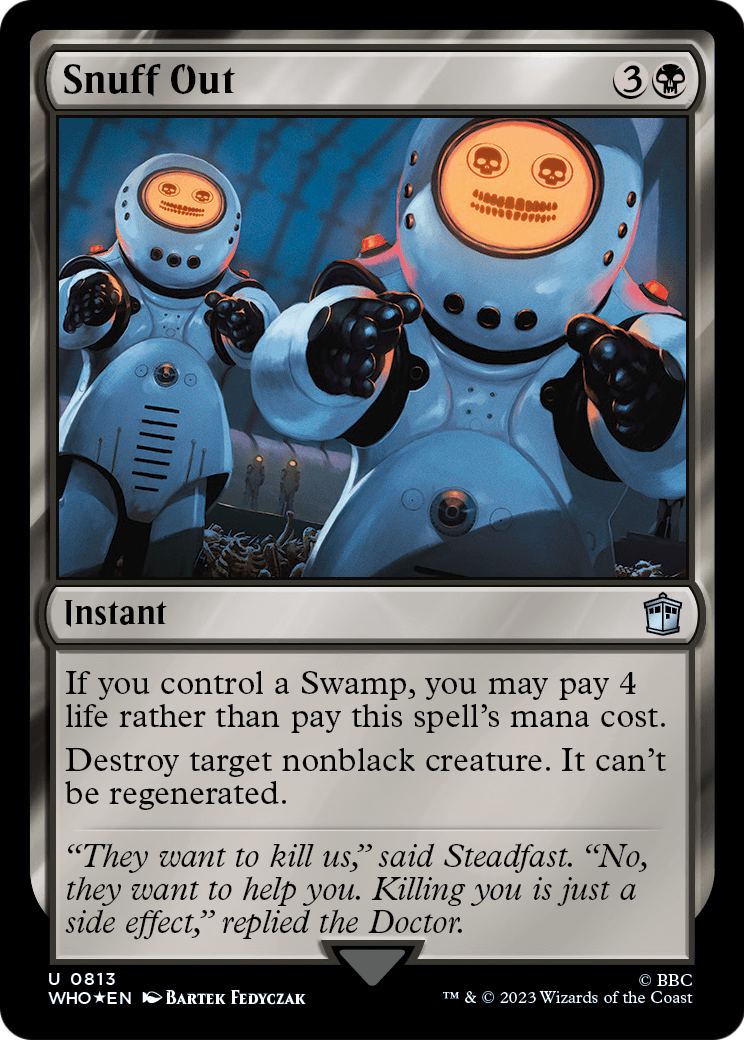 Snuff Out (Surge Foil) (WHO-813) - Doctor Who Foil