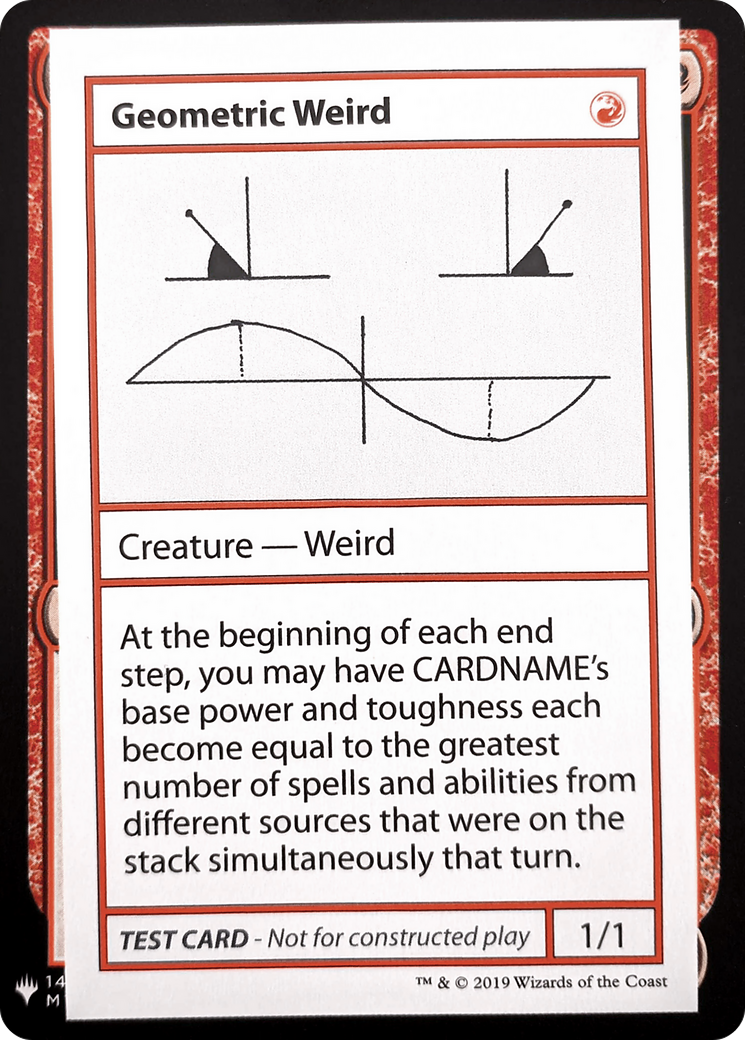 Geometric Weird (CMB1-) - Mystery Booster Playtest Cards 2019