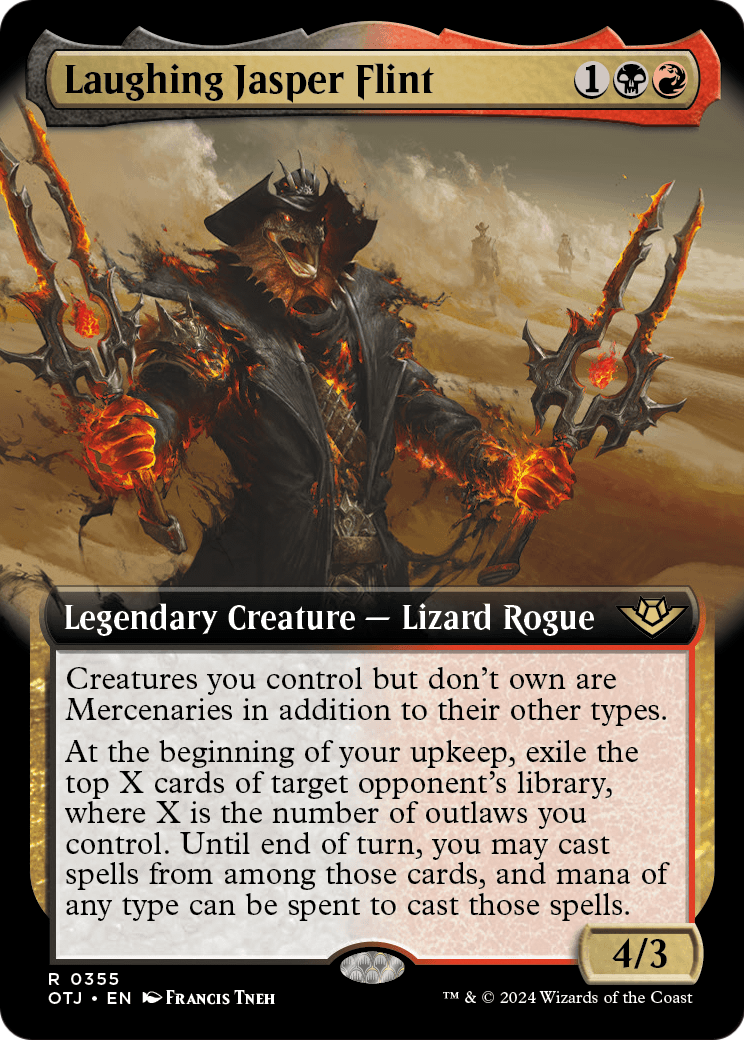 Laughing Jasper Flint (Extended Art) (OTJ-355) - Outlaws of Thunder Junction: (Extended Art) Foil