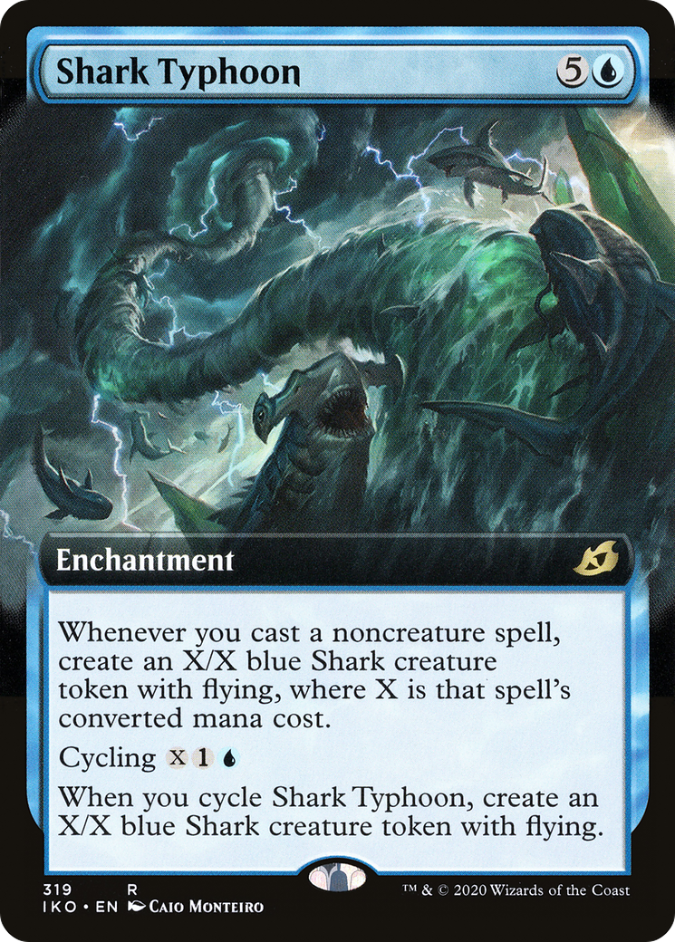 Shark Typhoon (Extended Art) (IKO-319) - Ikoria: Lair of Behemoths: (Extended Art) Foil
