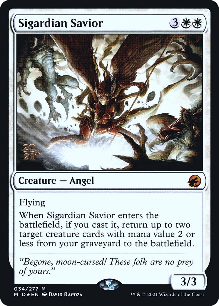 Sigardian Savior (PRE-034) - Innistrad: Midnight Hunt Promos Foil