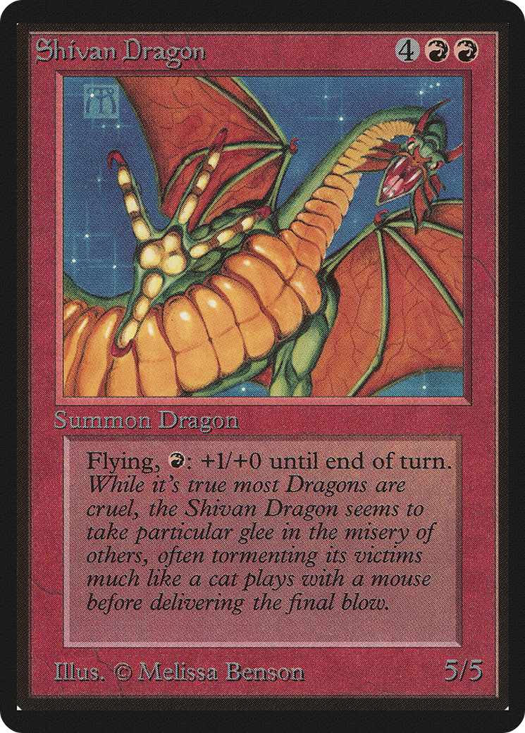 Shivan Dragon (LEB-) - Limited Edition Beta