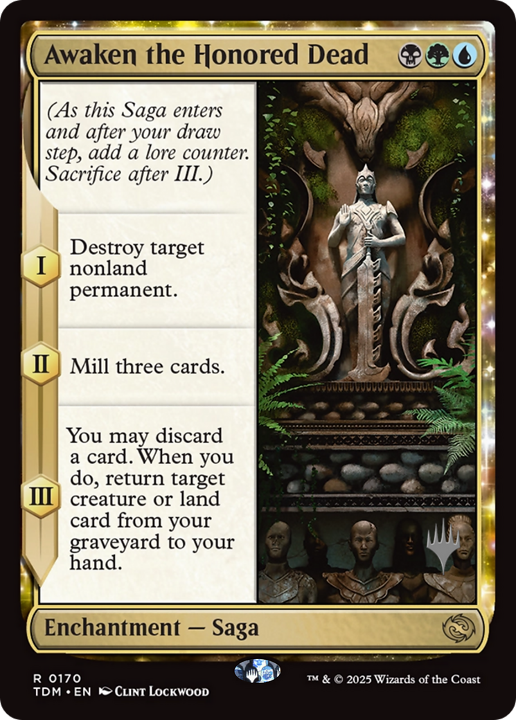 Awaken the Honored Dead (PPTDM-170) - Promo Pack: Tarkir: Dragonstorm: (enchantment) Foil