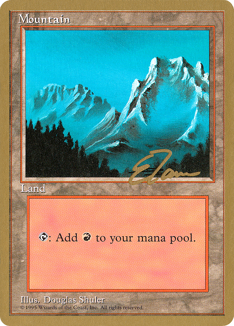 Mountain (B) - 1996 Eric Tam (4ED) (WCD-) - Pro Tour Collector Set