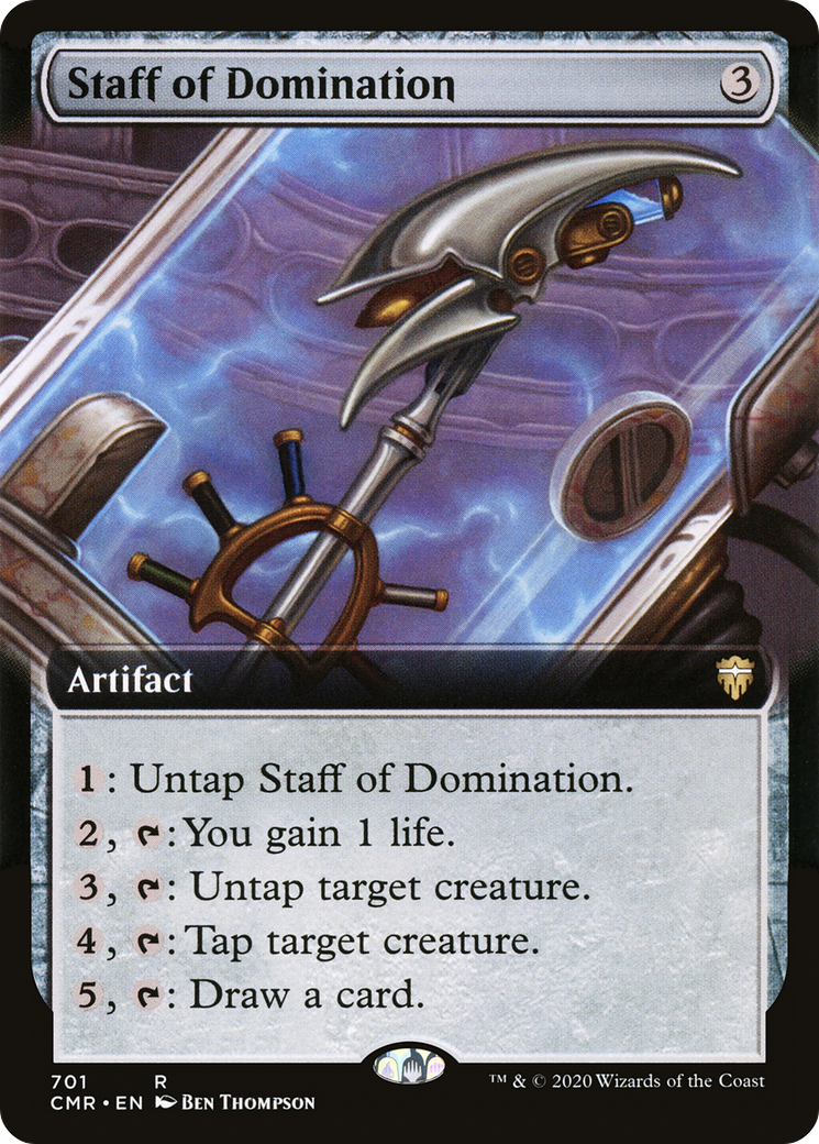 Staff of Domination (Extended Art) (CMR-701) - Commander Legends: (Extended Art)