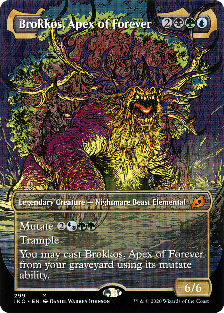 Brokkos, Apex of Forever (Showcase) (IKO-299) - Ikoria: Lair of Behemoths: (Showcase) (Borderless)