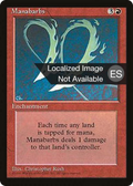 Manabarbs (4BB-) - Fourth Edition Foreign Black Border