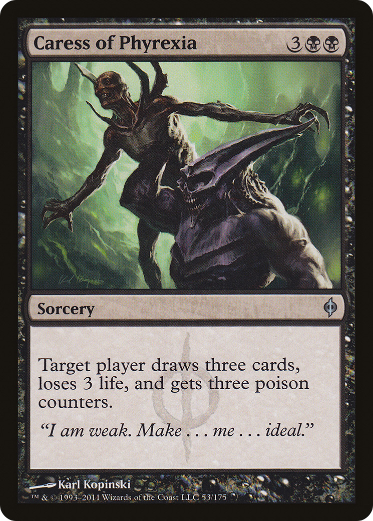 Caress of Phyrexia (NPH-053) - New Phyrexia Foil