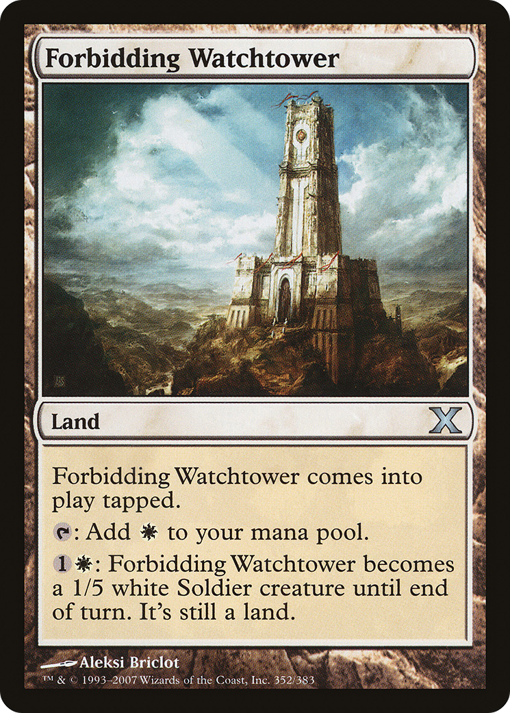 Forbidding Watchtower (10E-352) - Tenth Edition Foil