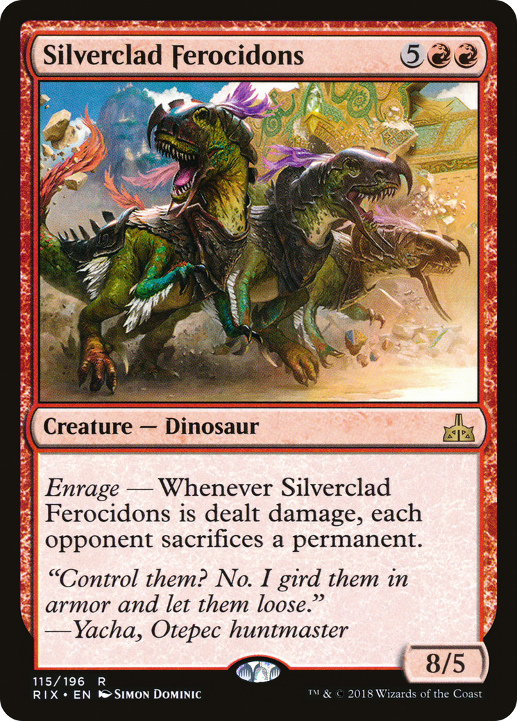 Silverclad Ferocidons (RIX-115) - Rivals of Ixalan Foil